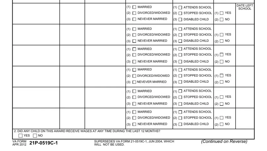 Simple tips to prepare Va Form 21P 0519C part 2