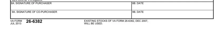 A SIGNATURE OF COPURCHASER, CERTIFICATIONS I understand and, and VA FORM JUL inside Guaranty