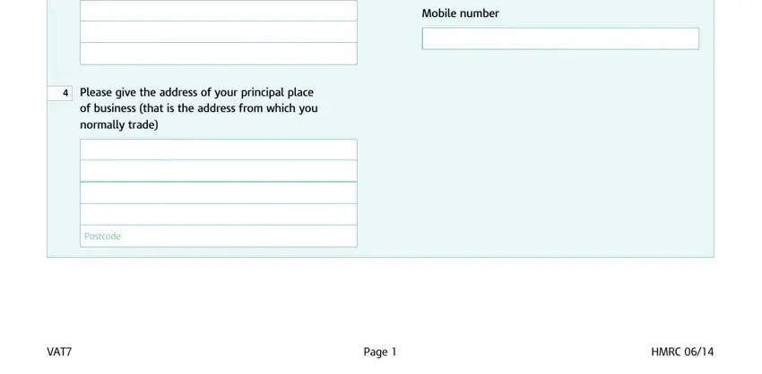 Please give the address of your, HMRC, and normally trade of vat7 pdf