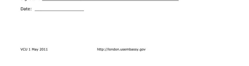 Stage no. 5 in completing personal data form vcu 1