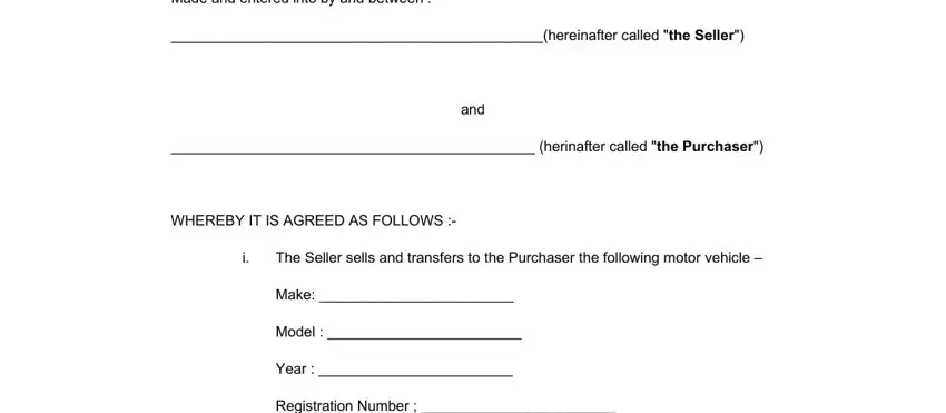 vehicle sale agreement word south africa completion process outlined (stage 1)