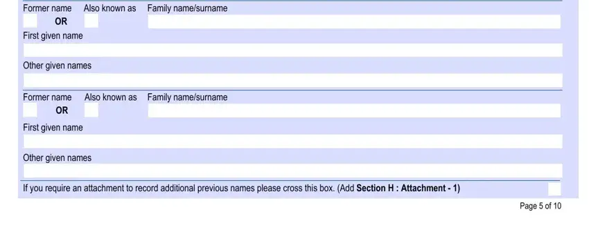 Family namesurname, Also known as, and Former name OR of police victoria application form national police record