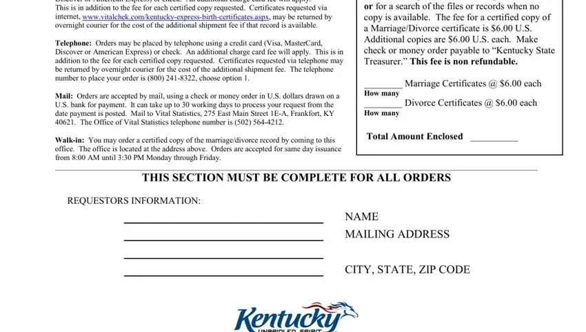 Simple tips to prepare printable marriage license application portion 2