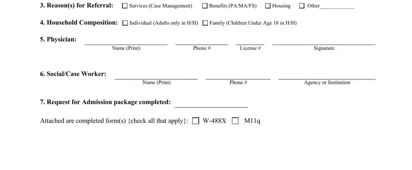 Completing part 2 of hasa program admission form