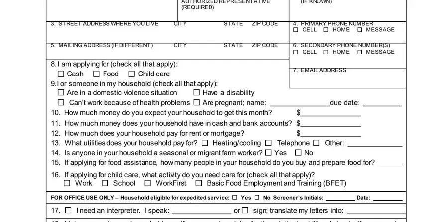 form application food conclusion process shown (portion 1)