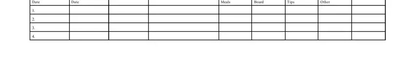 Filling in segment 2 in wage form for food stamps