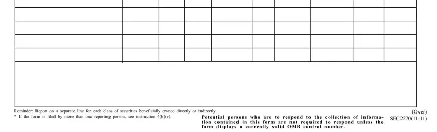 P o t e n t i a l p e r s o n s w, Over SEC, and Reminder Report on a separate line in Washington Form 5