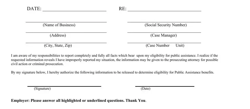 Washington Form Af 595 completion process described (step 1)
