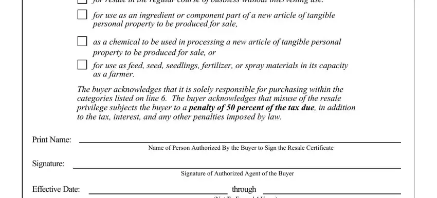 How you can fill out resale washington certificate portion 2