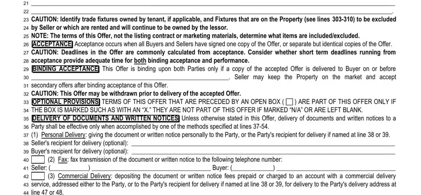 LICENSEE DRAFTING THIS OFFER ON, LICENSEE DRAFTING THIS OFFER ON, and LICENSEE DRAFTING THIS OFFER ON inside commercial real estate offer to purchase form