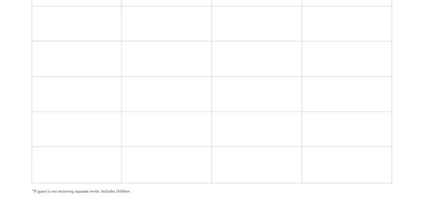 Wedding Guest List Template Form conclusion process described (part 2)