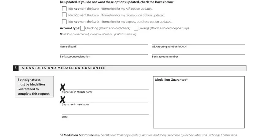 Part number 3 in completing how to change name on wells fargo account