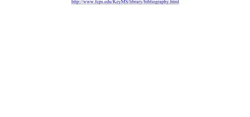 Part no. 5 for submitting bibliography west you create