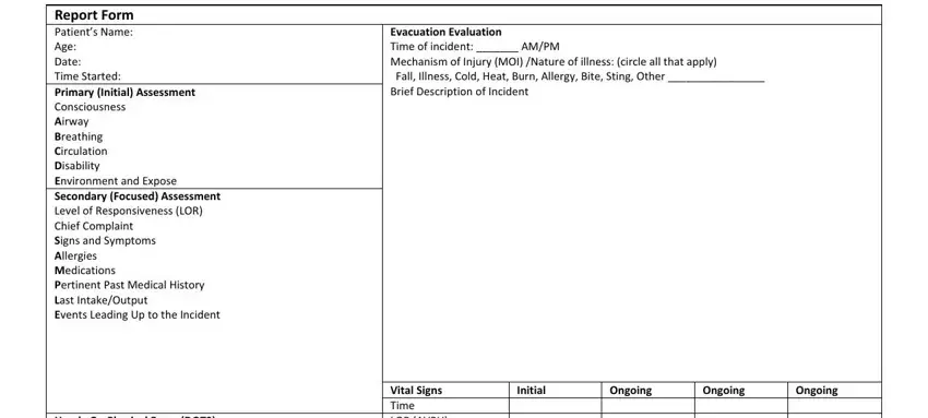 form rescue request conclusion process shown (part 1)