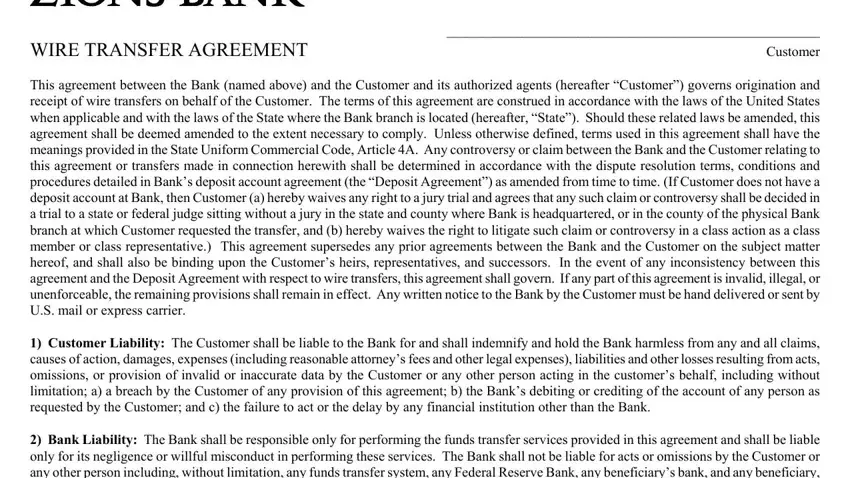 transfer agreement wire sample writing process clarified (stage 1)