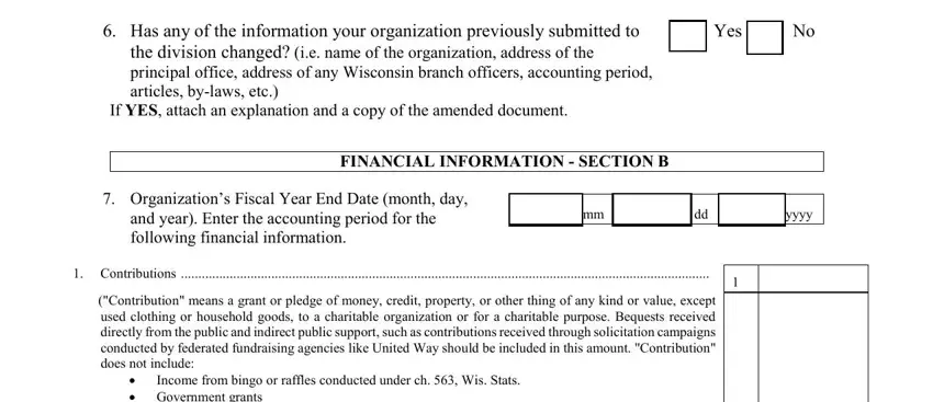 Completing part 3 in form 1952 wisconsin