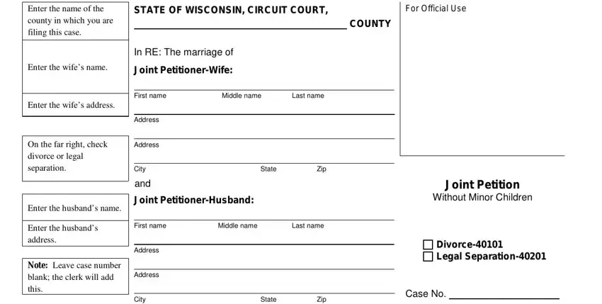 Stage number 1 of submitting wisconsin fa 4111