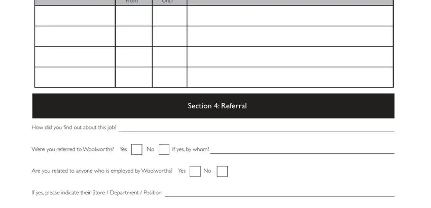 woolworths sms application number completion process shown (portion 4)