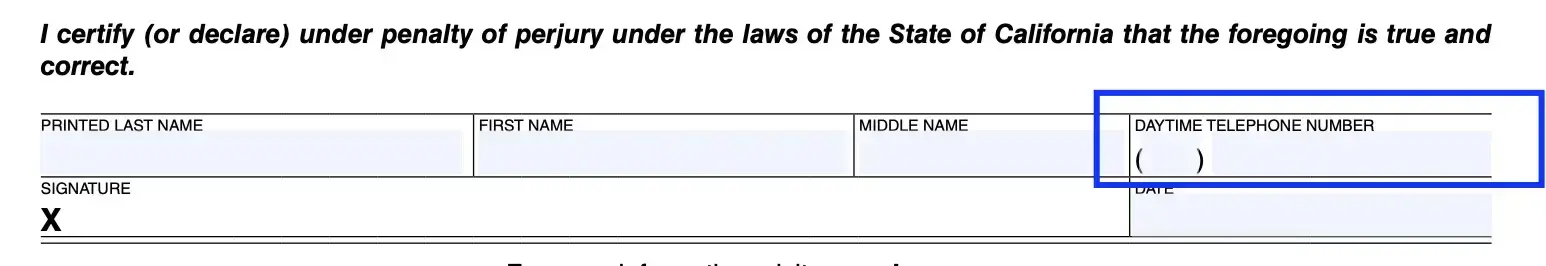 step 5 submit the owner’s contact details filling out a california affidavit of non use form