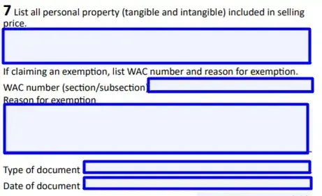 section 7.1 personal property description filling out a washington real estate excise tax affidavit