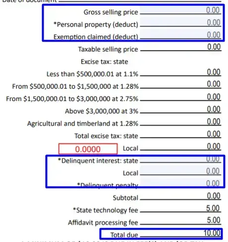 section 7.2 personal property description filling out a washington real estate excise tax affidavit