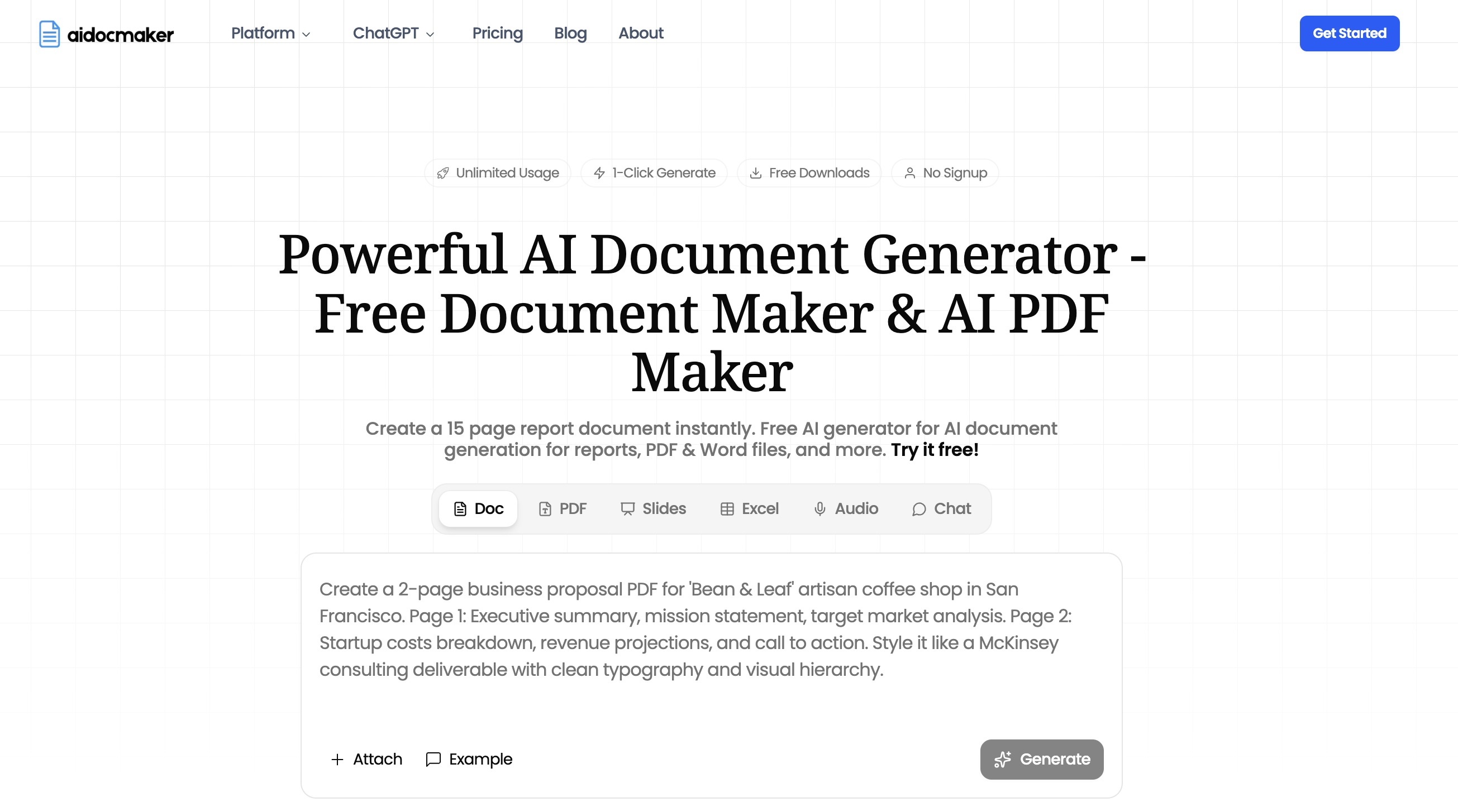 AI Doc Maker generator