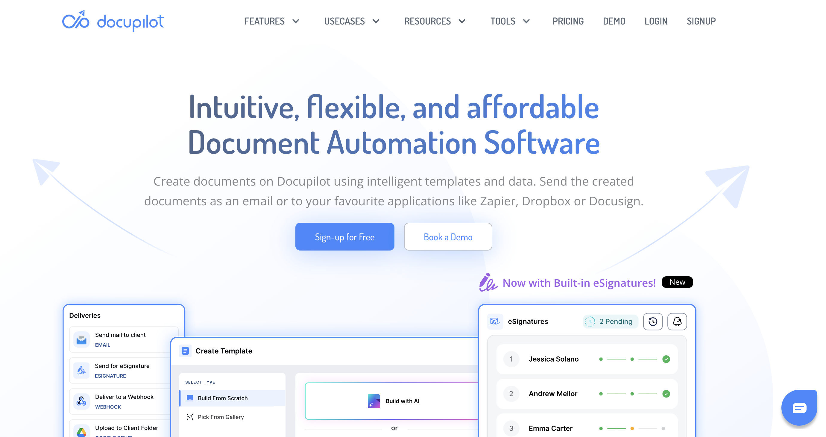 Docupilot homepage