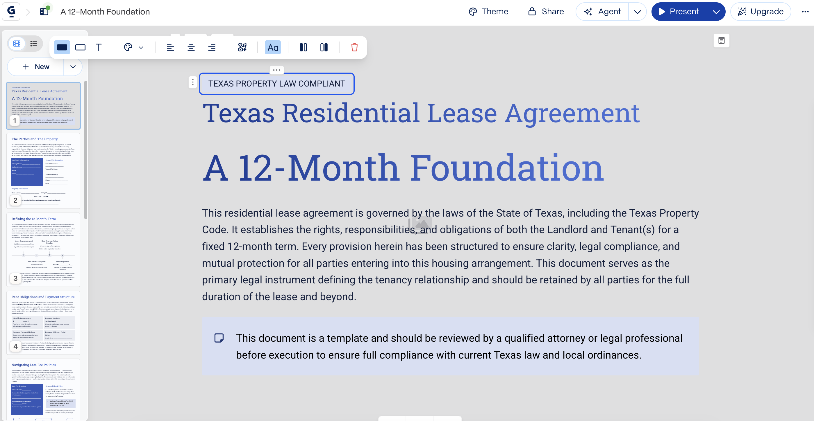 Gamma AI lease