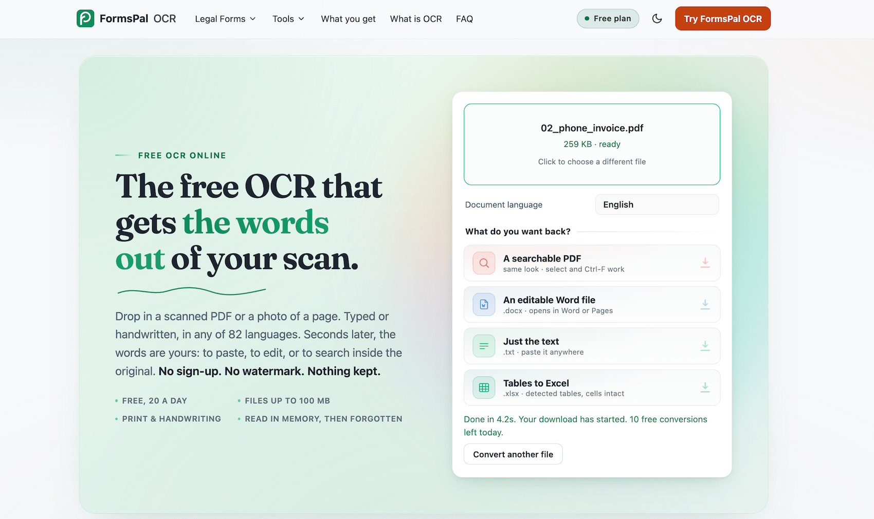 FormsPal OCR