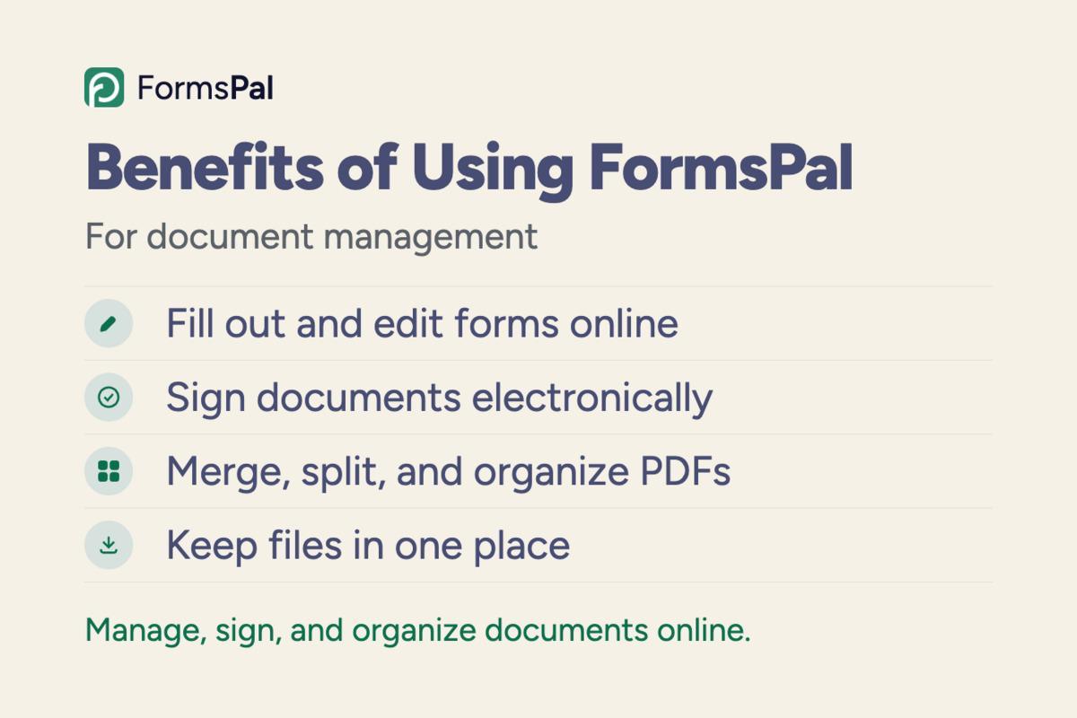Benefits of using FormsPal for document management