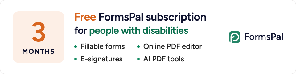 Formspal supports people with disabilities