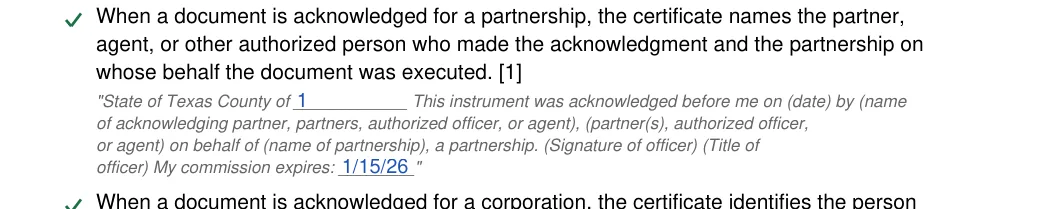 Texas notary acknowledgement: Notary acknowledgement tx.12.state of texas county of, Notary acknowledgement tx.13.officer my commission expires, filled with sample entries