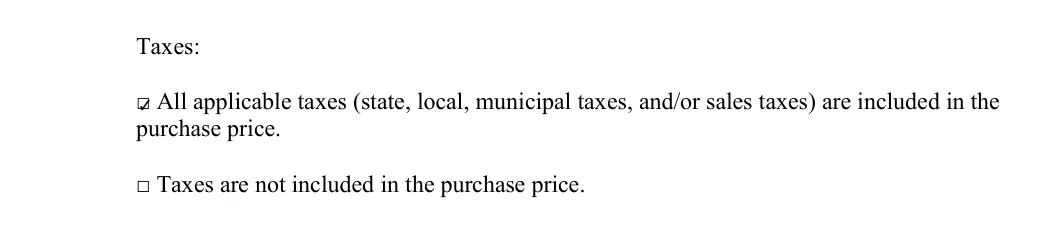 Oregon boat bill of sale: Taxes, filled with sample entries