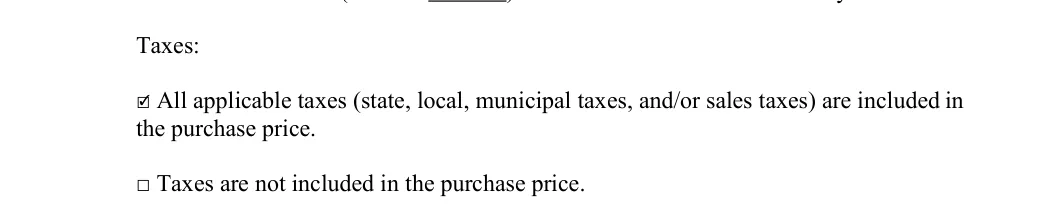 Colorado motorcycle bill of sale: Taxes, filled with sample entries
