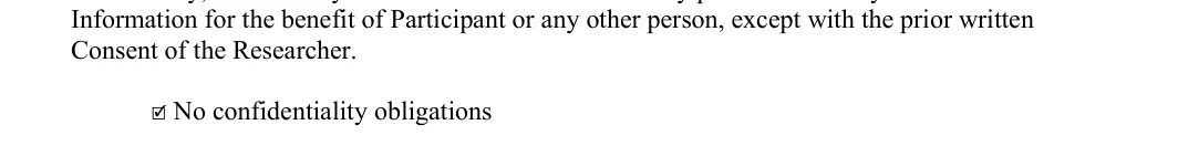 Informed Consent: Check, filled with sample entries