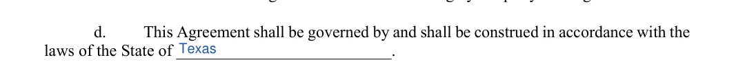 Retainer Agreement: State of, filled with sample entries
