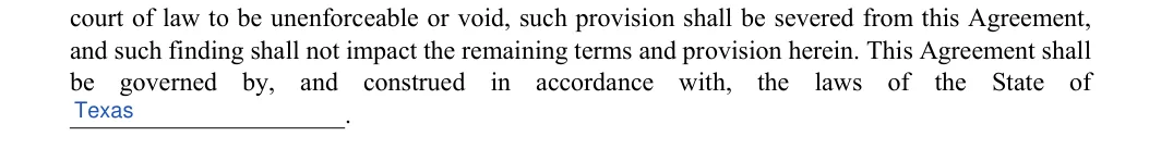 Indemnification Agreement: State, filled with sample entries