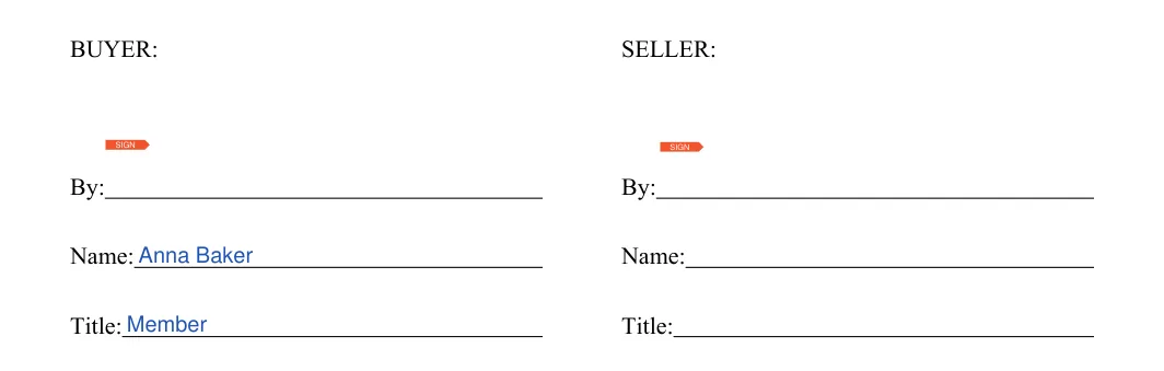 LLC Purchase Agreement: BUYER, filled with sample entries