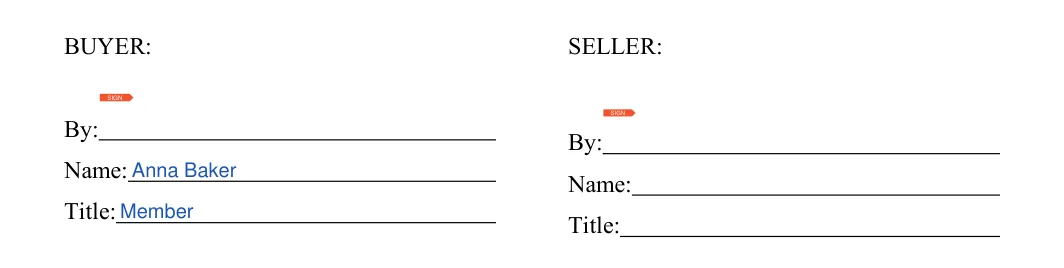 Release of Earnest Money Contract: BUYER, filled with sample entries