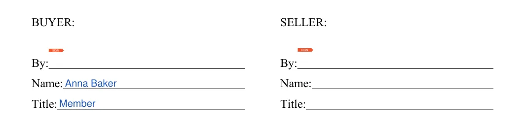 Real Estate Contract Cancellation: BUYER, filled with sample entries