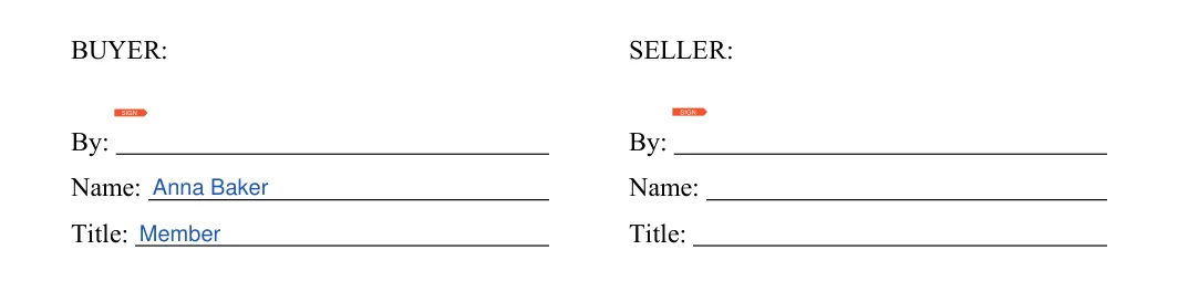 Third (3rd) Party Financing Addendum: BUYER, filled with sample entries