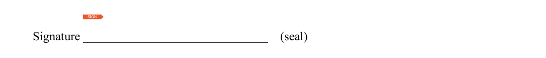 Hawaii Hawaii Motor Vehicle Power of Attorney: Signature, filled with sample entries