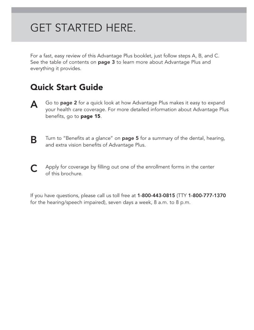 Advantage Plus Enrollment Form ≡ Fill Out Printable PDF Forms Online