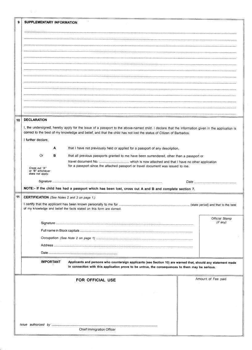 Form B Application For Barbados Passport Fill And Sig - vrogue.co