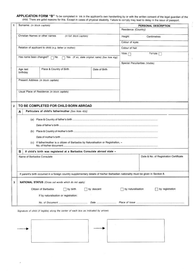 Passport Application Form Barbados Printable Form 202 - vrogue.co
