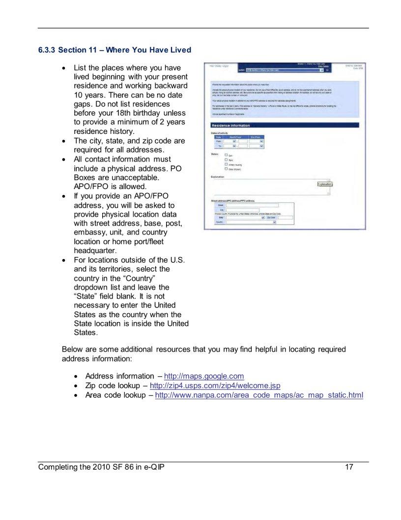 Completing sf 86 form fill out printable pdf forms online