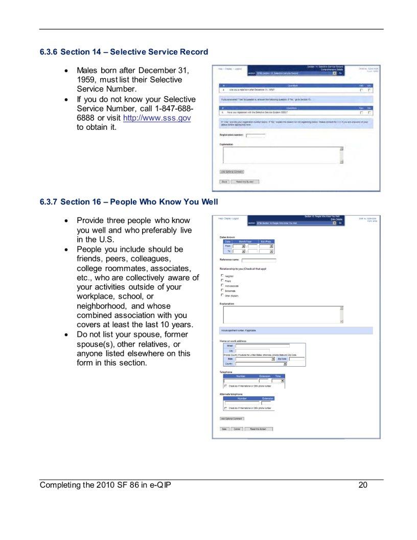 Completing Sf 86 Form ≡ Fill Out Printable PDF Forms Online