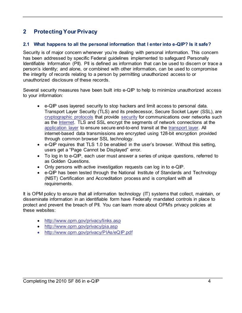 Completing Sf 86 Form ≡ Fill Out Printable PDF Forms Online