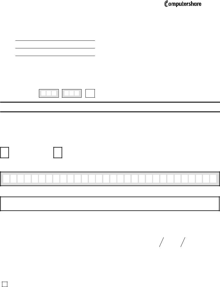 Direct Deposit Computershare PDF Form FormsPal