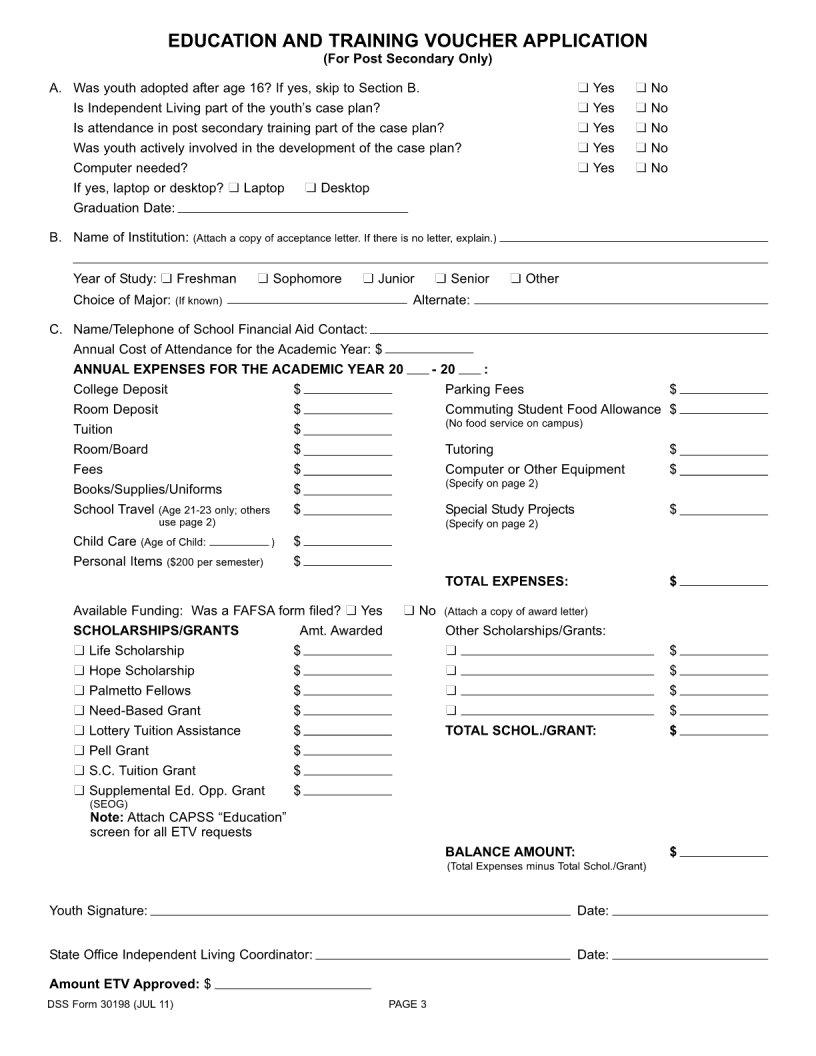 Dss Form 30198 ≡ Fill Out Printable PDF Forms Online